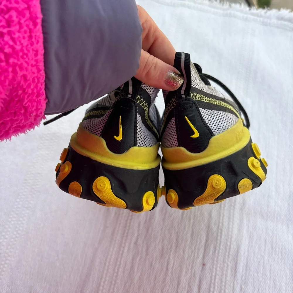 Nike React Element 55 Dynamic Yellow sneaker mens 8